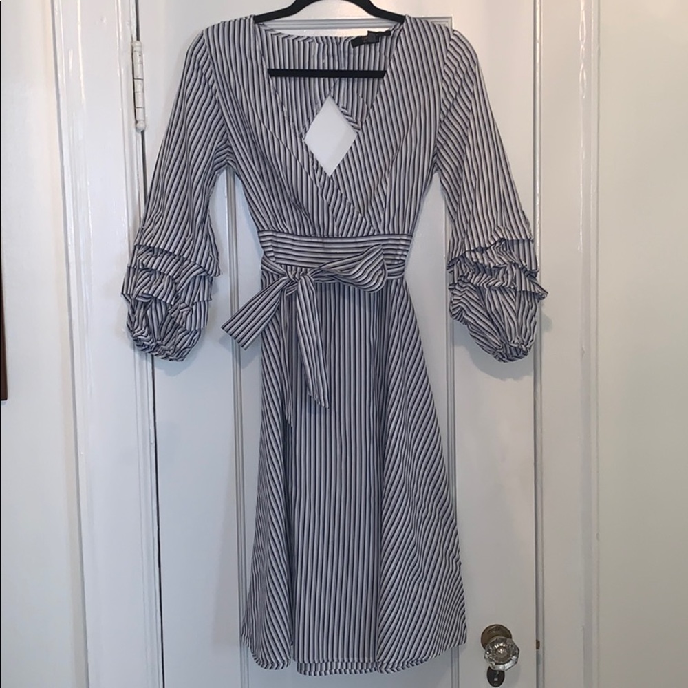 Blue & White Stripes Dress